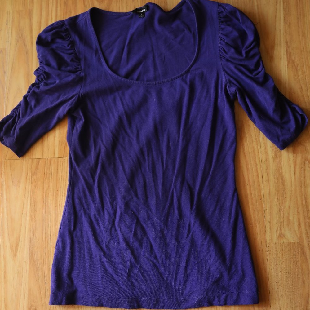 Express Purple top with great sleeves!